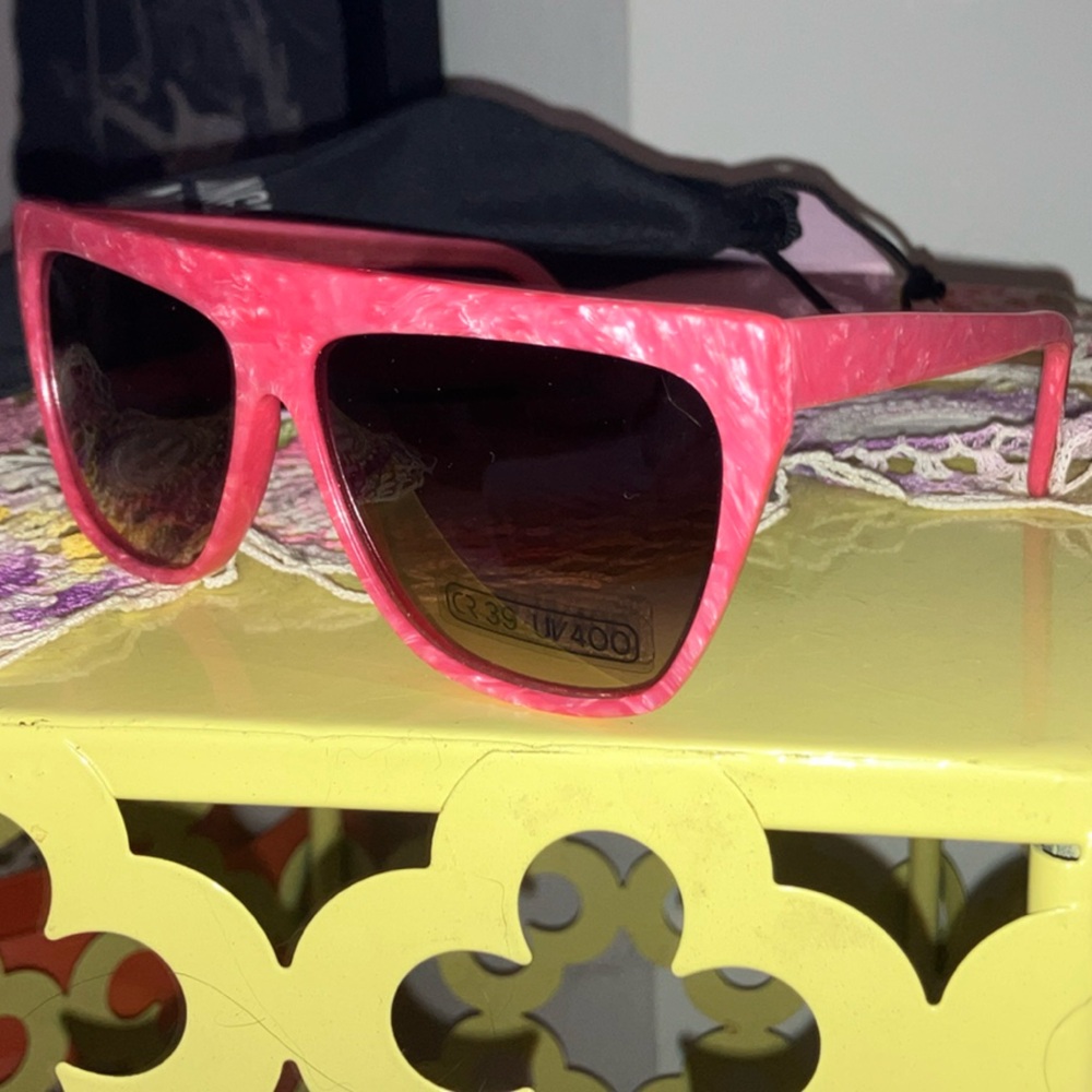 Vintage 80's RETRO FLAT TOP SUNGLASSES - Picture 6 of 15